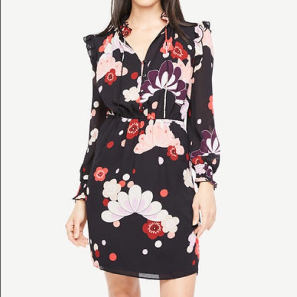 Ann Taylor Oriental Florals dress